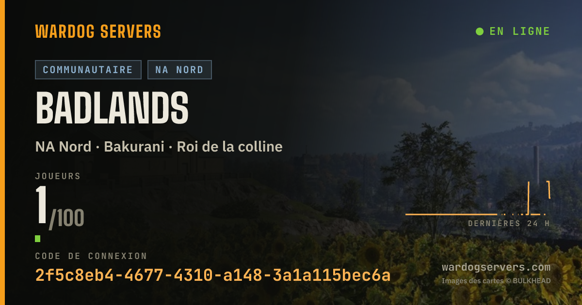 Bannière d’état en direct de BadLands