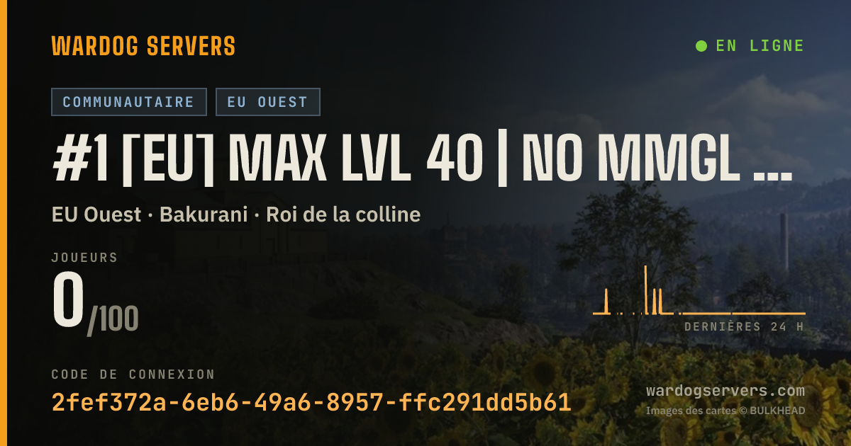 Bannière d’état en direct de #1 [EU] MAX LVL 40 | NO MMGL | INF ⇄ Vanilla | joinsnf.com
