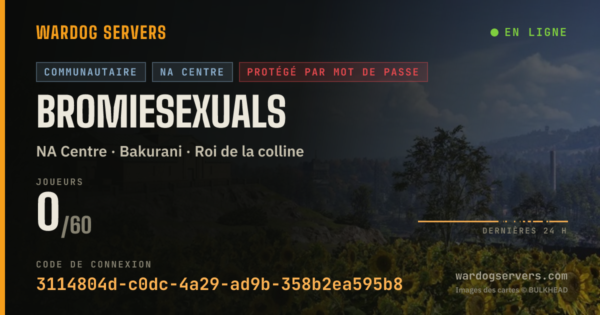 Bannière d’état en direct de Bromiesexuals