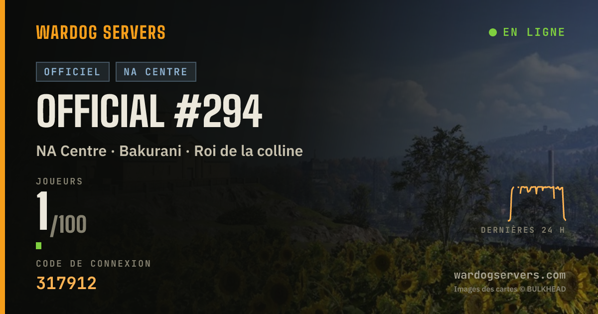 Bannière d’état en direct de Official #294