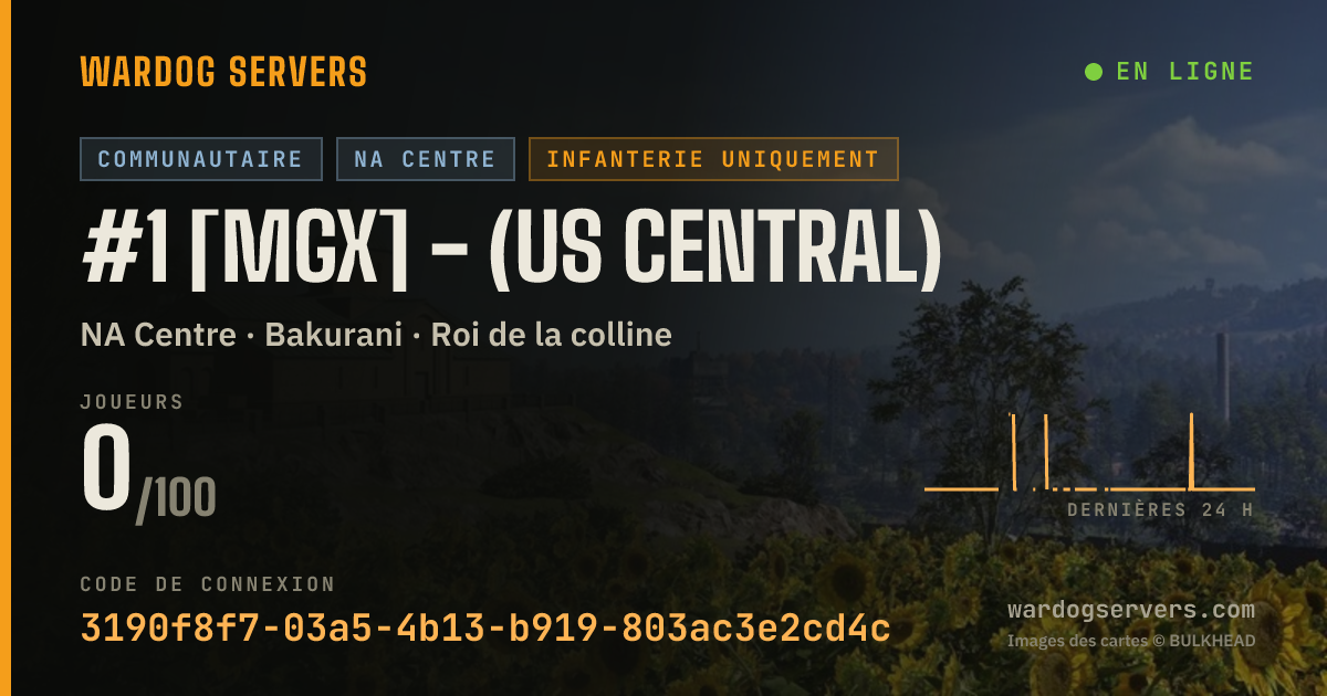 Bannière d’état en direct de #1 [MGX] - (US Central)