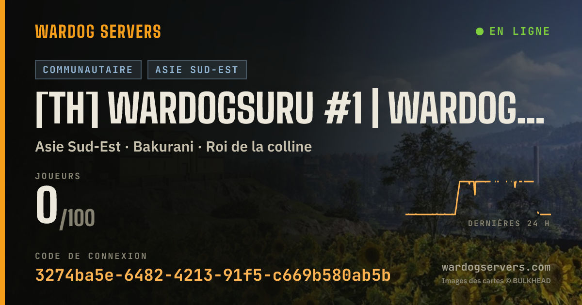 Bannière d’état en direct de [TH] Wardogsuru #1 | Wardog x NutsuruSama TH Community Server