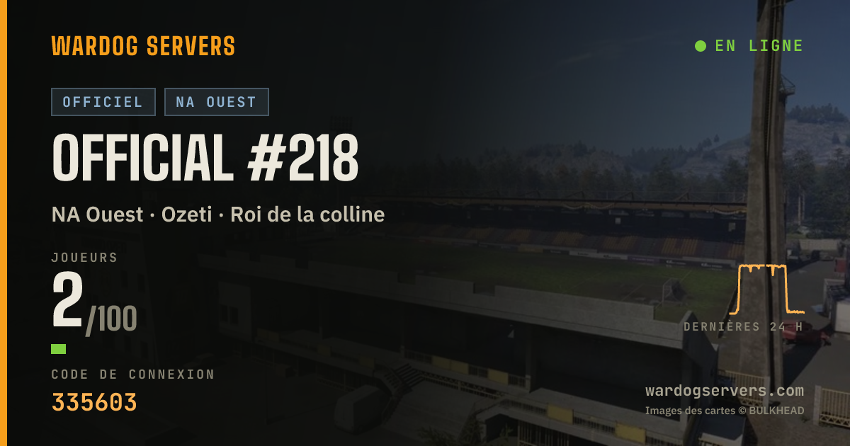 Bannière d’état en direct de Official #218