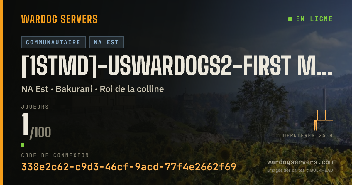 Bannière d’état en direct de [1stMD]-USWardogs2-First Marine Division discord.gg/1stmardiv