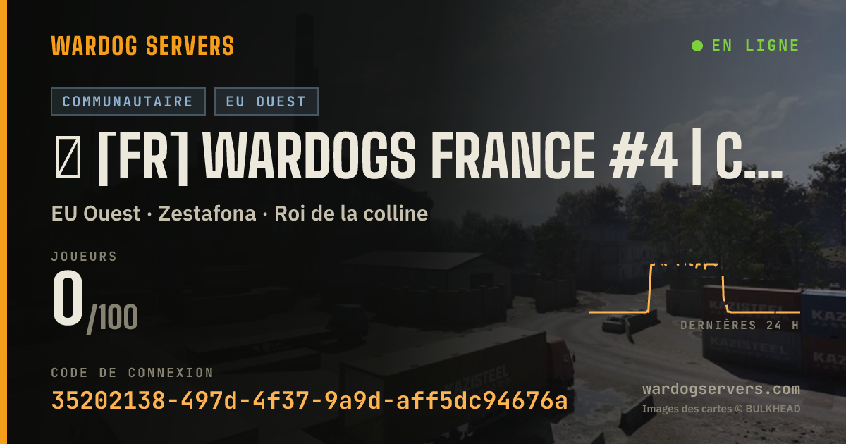 Bannière d’état en direct de ⁂ [FR] WARDOGS FRANCE #4 | CLASSIQUE | PLUIE OFF [WDFR]
