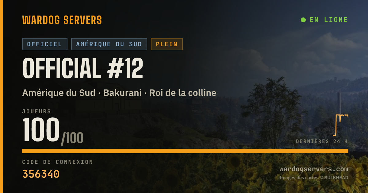 Bannière d’état en direct de Official #12