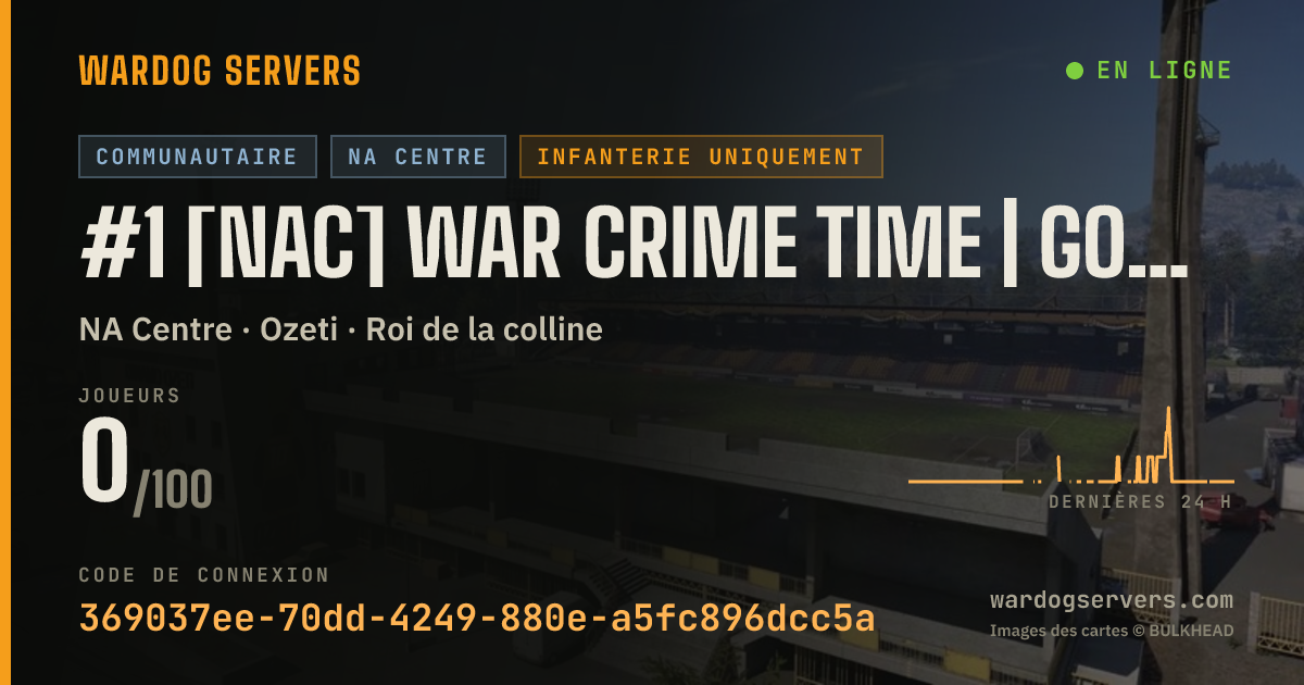Bannière d’état en direct de #1 [NAC] WAR CRIME TIME | Good Beans • Bad Decisions