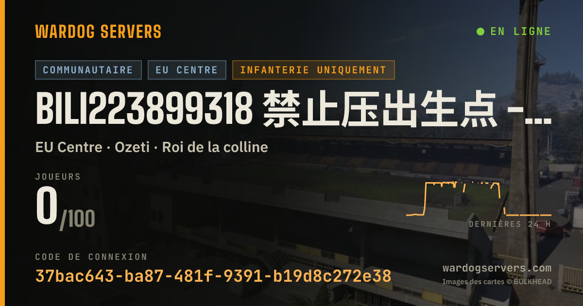 Bannière d’état en direct de Bili223899318 禁止压出生点 - No Spawn Camping