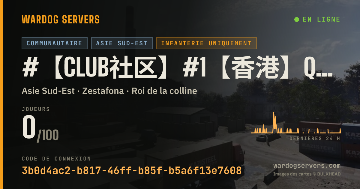 Bannière d’état en direct de #【Club社区】#1【香港】QQ群1102650986|轻步战土木（允许免费武器及C4）·禁止武装载具|Oopz:008116