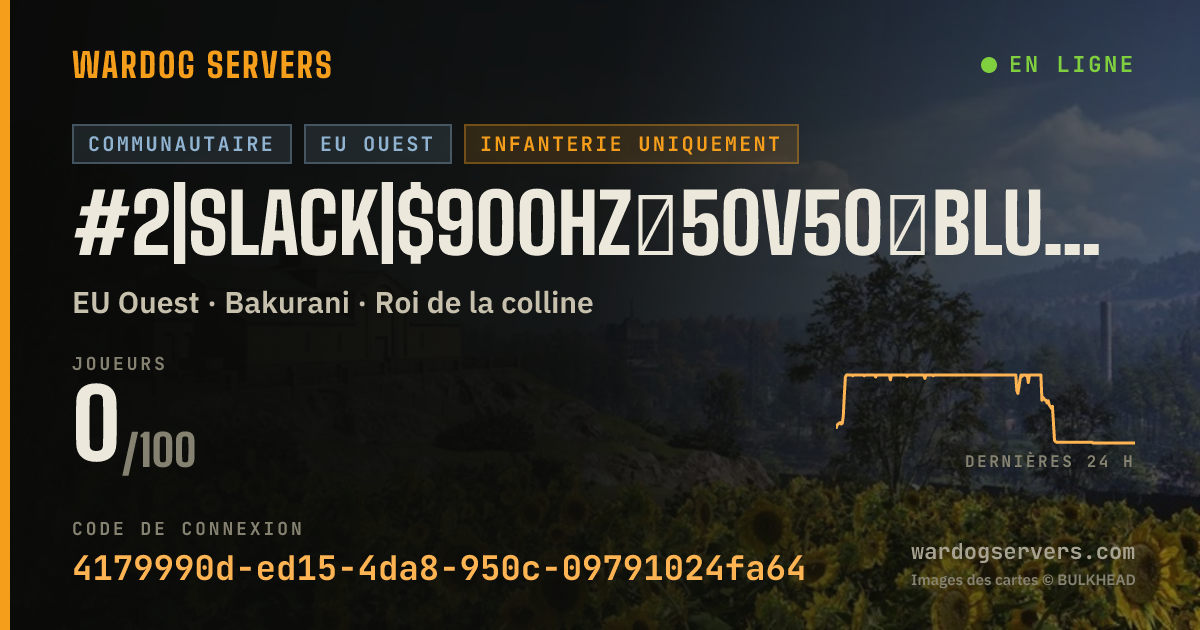Bannière d’état en direct de #2|SLACK|$900HZ★50v50★BLUE🆅GREEN★NO SNIPERS/DMRs