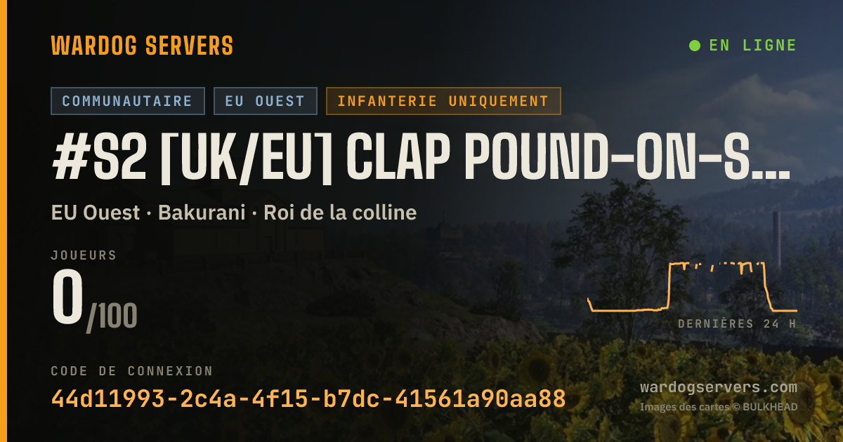 Bannière d’état en direct de #S2 [UK/EU] Clap Pound-on-Sea | Play Properly | S2