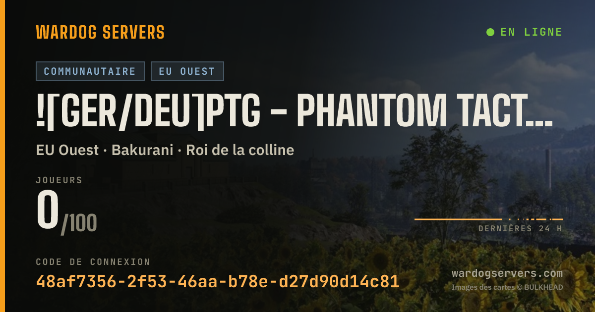Bannière d’état en direct de ![GER/DEU]PTG - Phantom Tactical Germany | discord.gg/NMYs24Hzkz