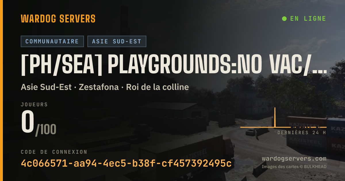 Bannière d’état en direct de [PH/SEA] PlayGrounds:NO VAC/GAME BAN accounts