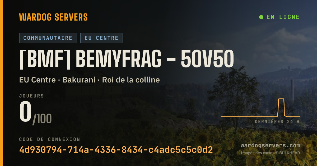 Bannière d’état en direct de [BMF] BeMyFrag - 50v50