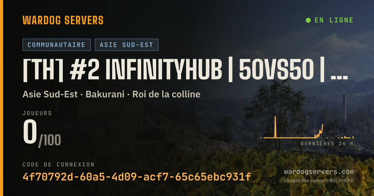 Bannière d’état en direct de [TH] #2 InfinityHub | 50vs50 | discord.gg/infh