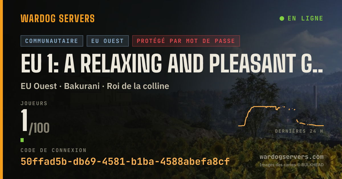 Bannière d’état en direct de EU 1: A Relaxing and Pleasant Game