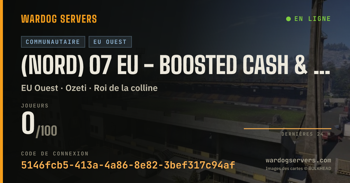 Bannière d’état en direct de (NORD) o7 EU - BOOSTED CASH & XP $