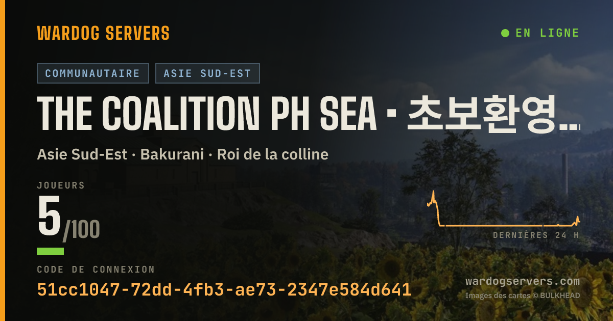 Bannière d’état en direct de The Coalition PH SEA • 초보환영 • discord.gg/thecoalition