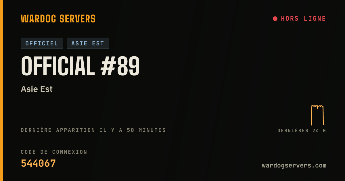 Bannière d’état en direct de Official #89