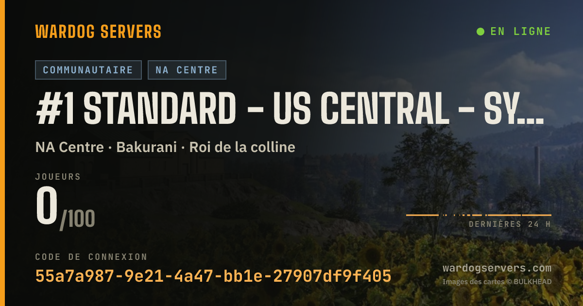 Bannière d’état en direct de #1 Standard - US Central - Synergy | discord.synergyorigin.com