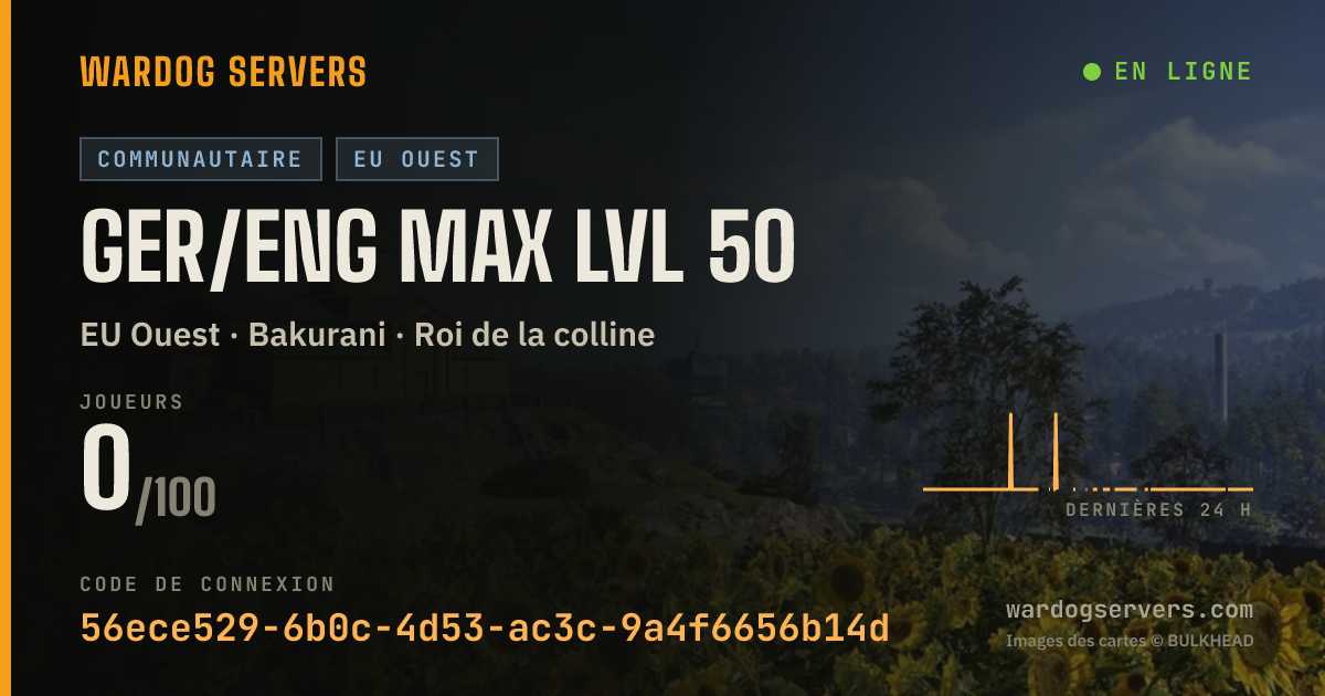 Bannière d’état en direct de GER/ENG max lvl 50