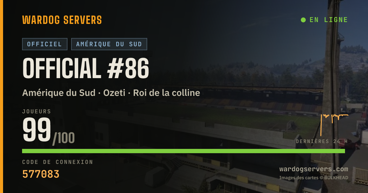 Bannière d’état en direct de Official #86