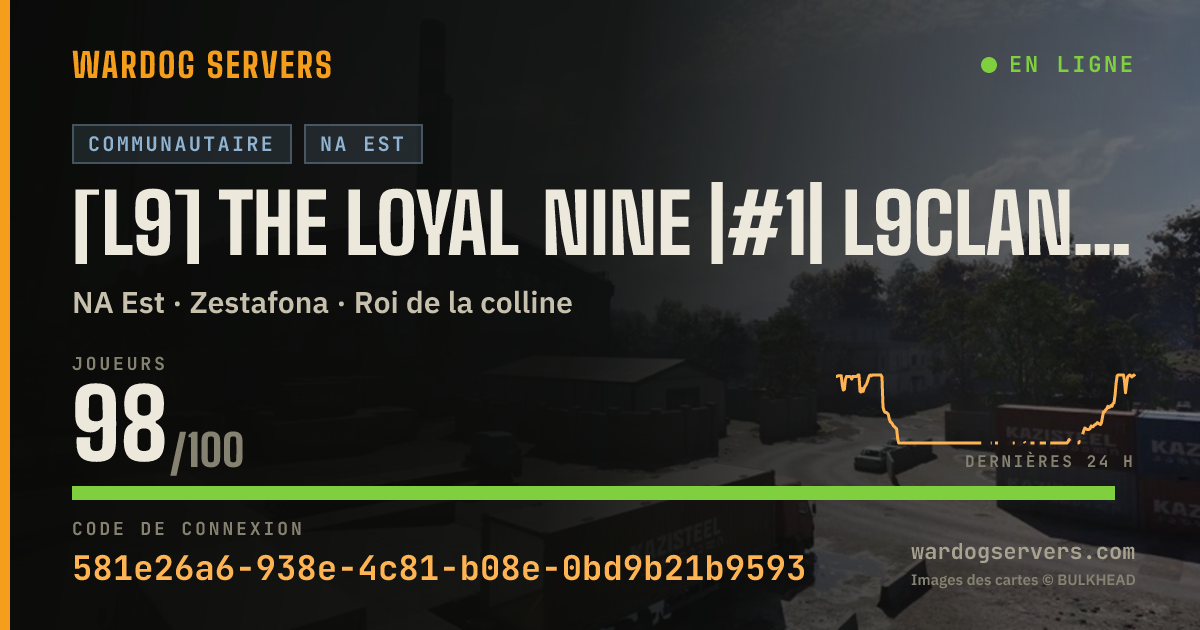 Bannière d’état en direct de [L9] The Loyal Nine |#1| L9Clan.com/discord