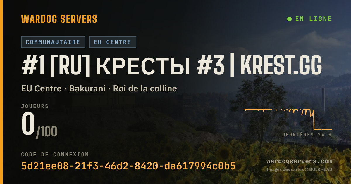 Bannière d’état en direct de #1 [RU] Кресты #3 | krest.gg