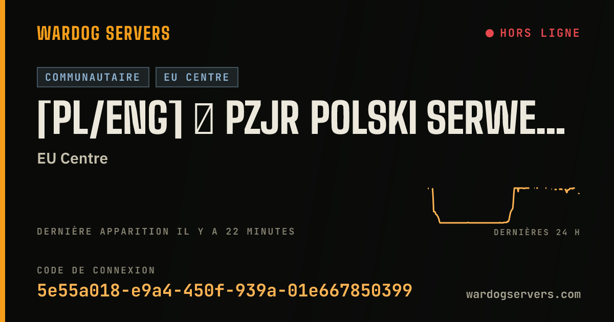 Bannière d’état en direct de [PL/ENG] ♦ PZJR Polski Serwer #1 ♦ VIP for Seeding