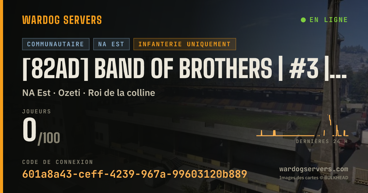 Bannière d’état en direct de [82AD] Band of Brothers | #3 | [GL BANNED] discord.gg/82nd