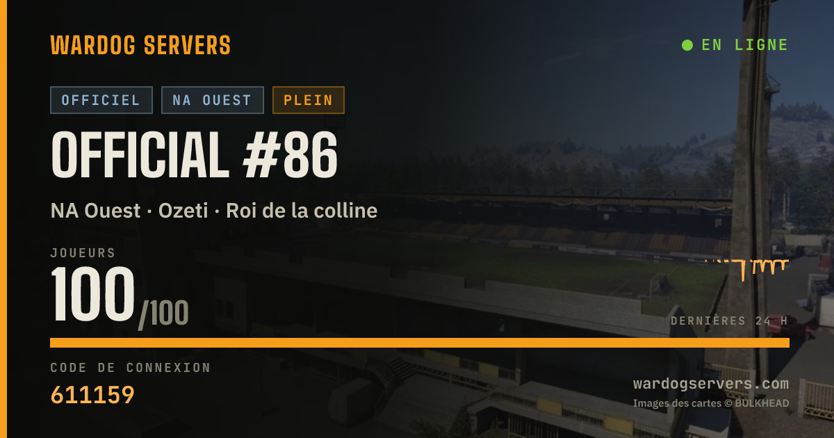 Bannière d’état en direct de Official #86