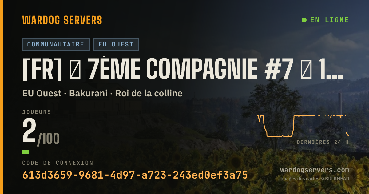 Bannière d’état en direct de [FR] ★ 7ème Compagnie #7 ★ 100% FR - discord.gg/7eCie
