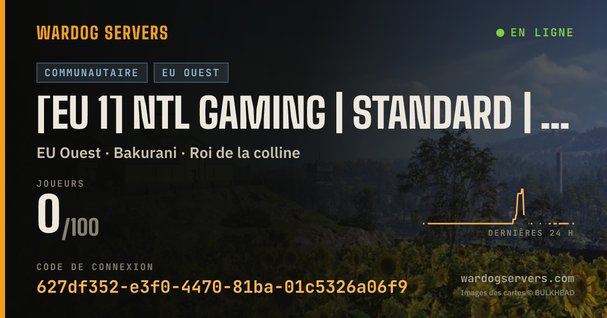 Bannière d’état en direct de [EU 1] NTL Gaming | Standard | discord.gg/NTLGaming