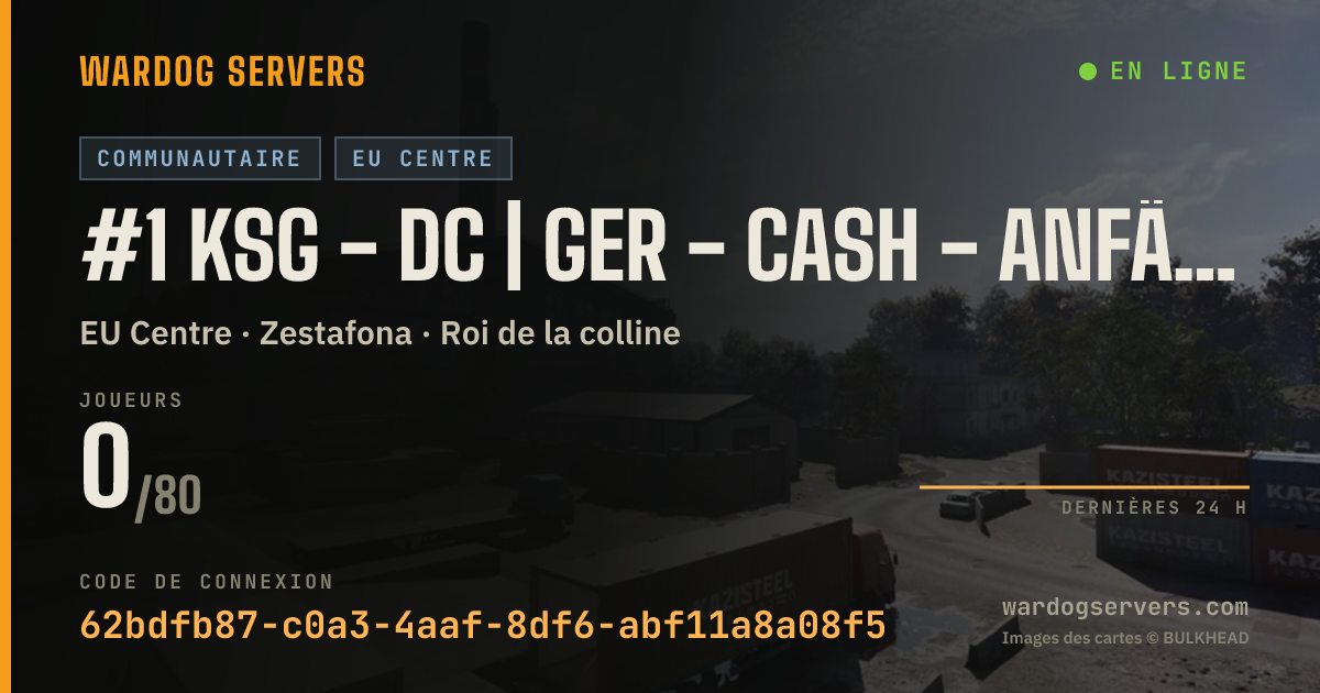 Bannière d’état en direct de #1 KSG - DC | GER - Cash - anfänger freundlich noob lovely