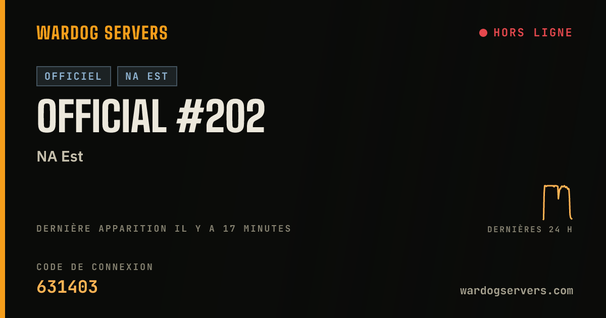 Bannière d’état en direct de Official #202