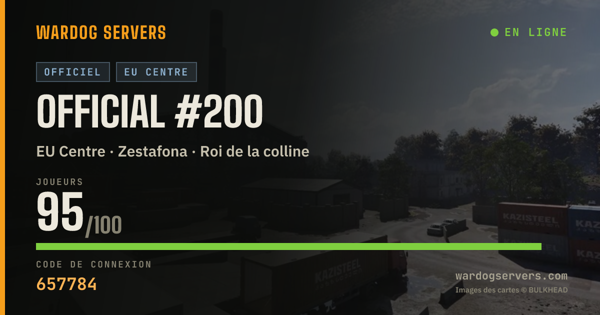 Bannière d’état en direct de Official #200