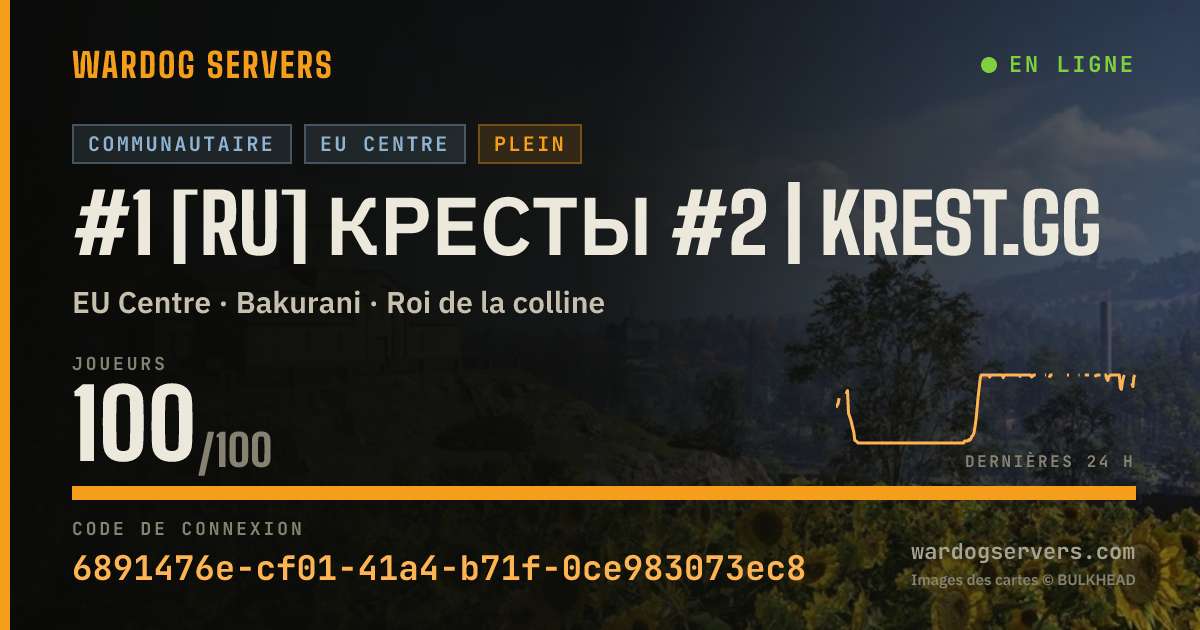 Bannière d’état en direct de #1 [RU] Кресты #2 | krest.gg