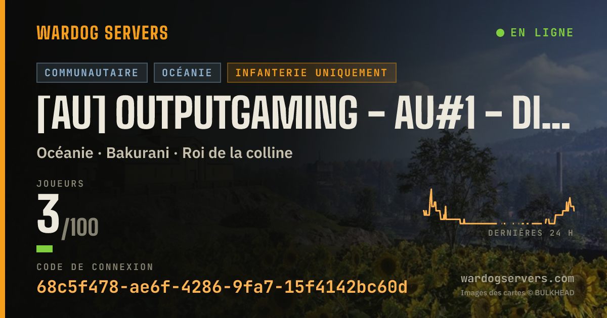 Bannière d’état en direct de [AU] OutputGaming - AU#1 - discord.gg/outputgaming