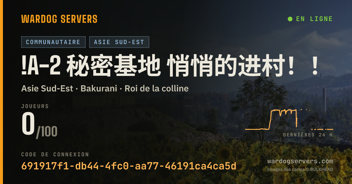Bannière d’état en direct de !A-2 秘密基地 悄悄的进村！！！！！