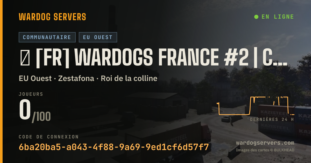 Bannière d’état en direct de ⁂ [FR] WARDOGS FRANCE #2 | CLASSIQUE [WDFR]