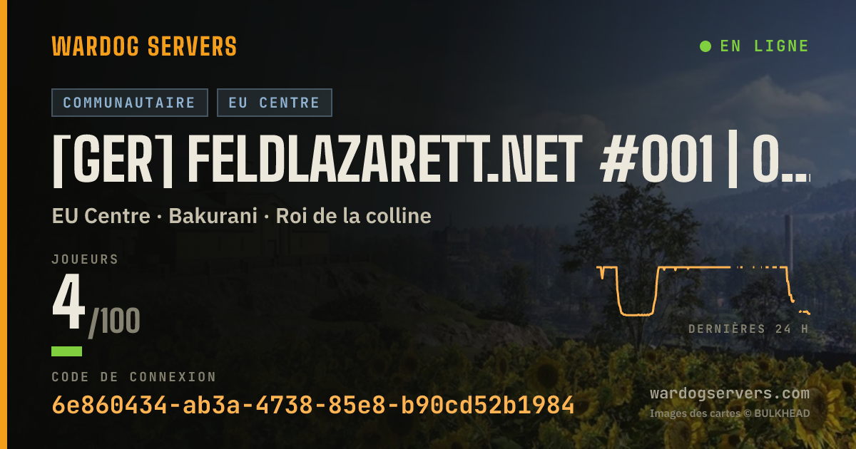 Bannière d’état en direct de [GER] Feldlazarett.net #001 | 2-3-61