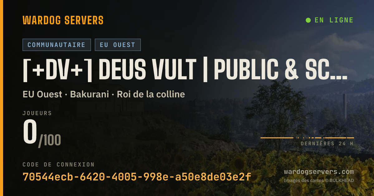 Bannière d’état en direct de [+DV+] DEUS VULT | Public & Scrims | RECRUITING FOR COMPETITIVE