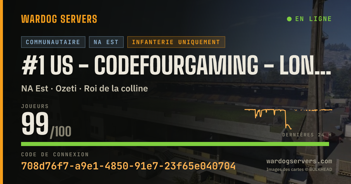 Bannière d’état en direct de #1 US - CodeFourGaming - Long Match More XP/$ - discord.gg/c4g