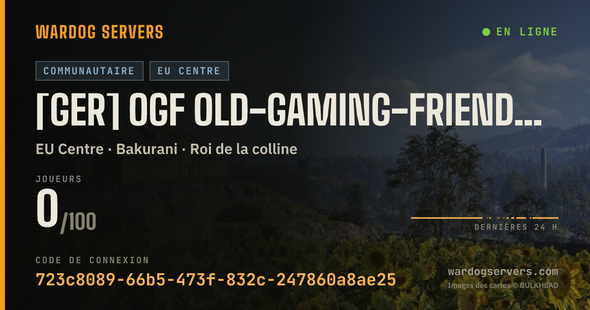 Bannière d’état en direct de [GER] OGF Old-Gaming-Friends Wardogs #1