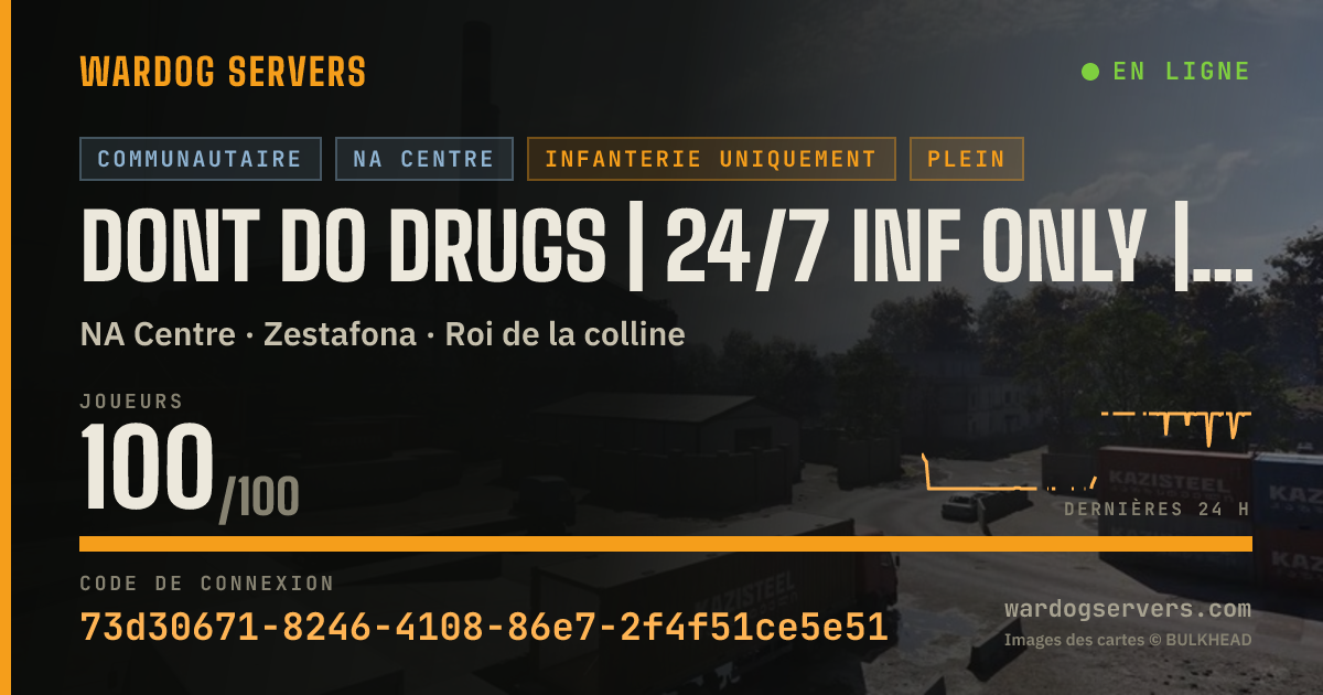 Bannière d’état en direct de Dont Do Drugs | 24/7 INF ONLY | Stats | discord.gg/dontdodrugs
