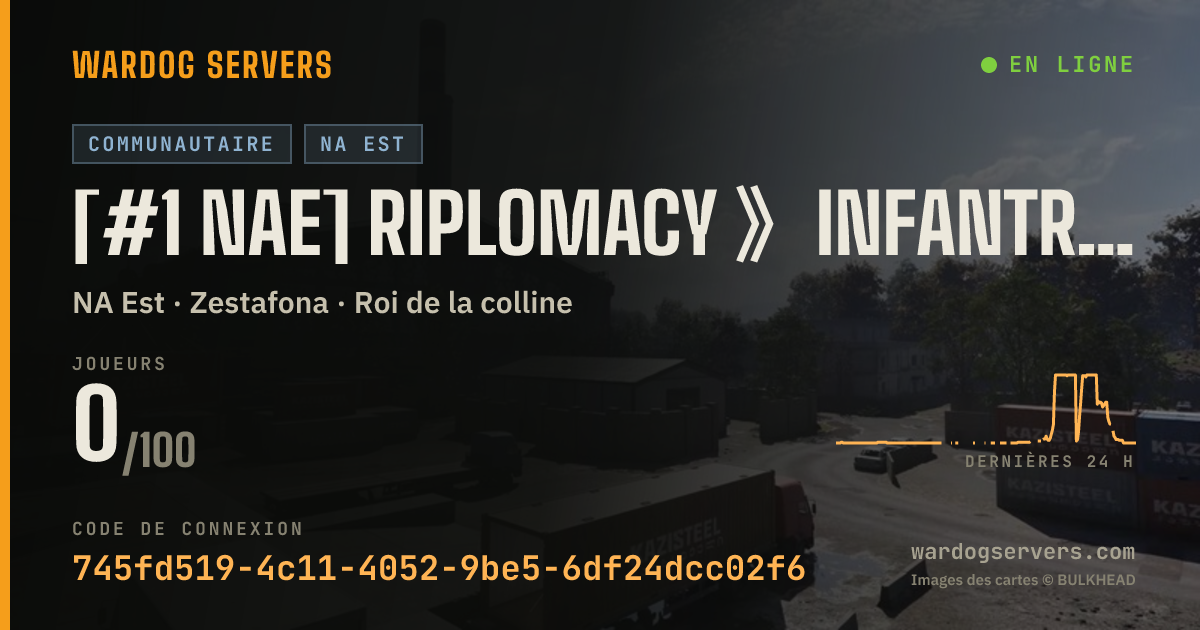 Bannière d’état en direct de [#1 NAE] RIPLOMACY 》INFANTRY ONLY 》JOIN FOR FREE QUEUE SKIP!