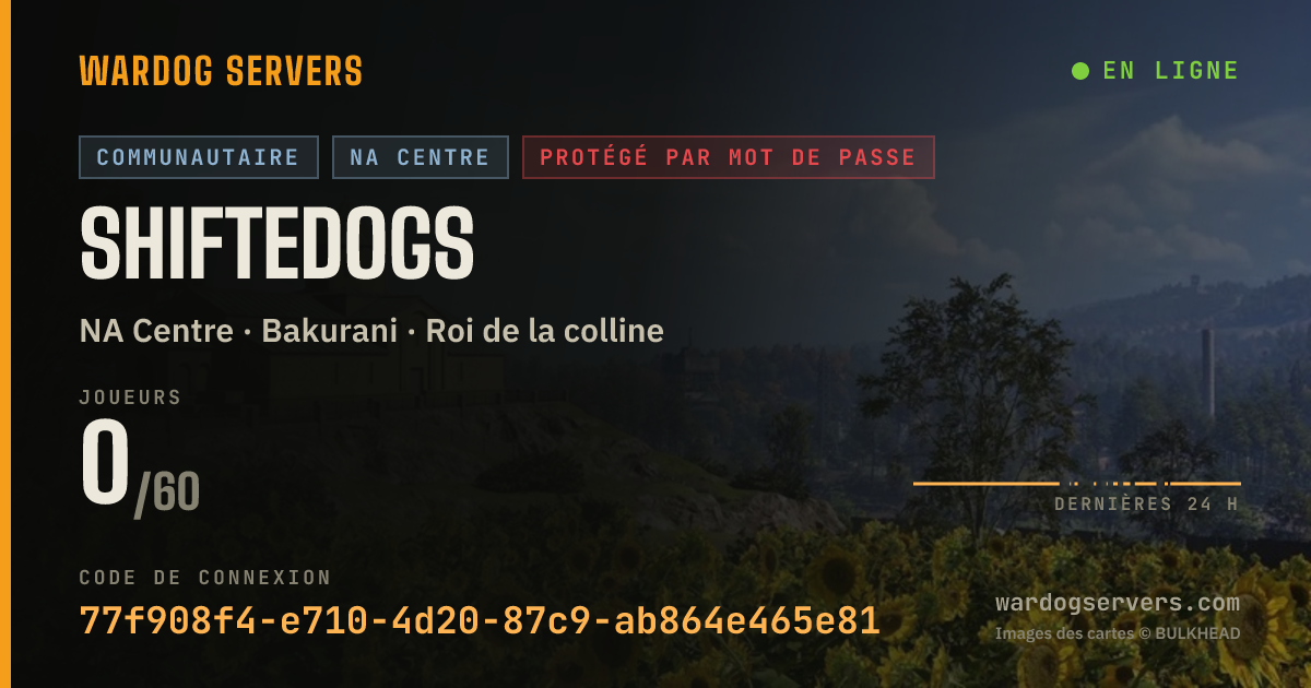 Bannière d’état en direct de shiftedogs