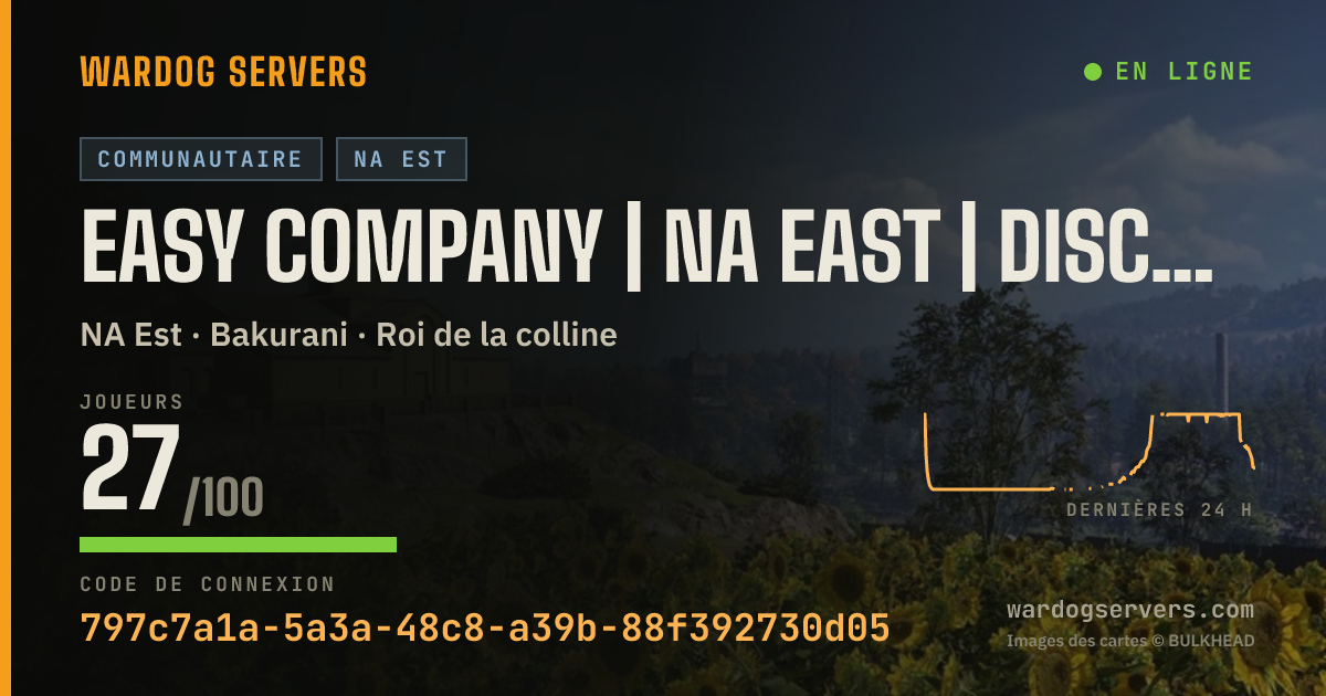 Bannière d’état en direct de EASY Company | NA EAST | discord.gg/easycompany