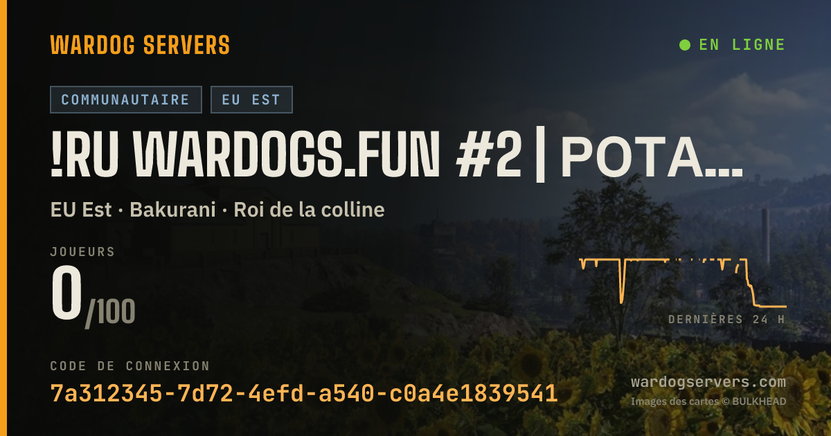 Bannière d’état en direct de !RU wardogs.fun #2 | Ротация | Статистика