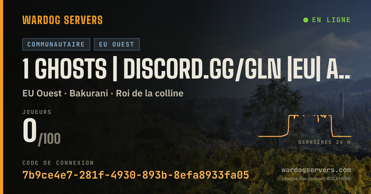 Bannière d’état en direct de 1 Ghosts | Discord.gg/GLN |EU| Active Staff | GLNHQ.CC